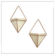 MULTICOLOURED 3D TRIANGULAR WALL PLANTER