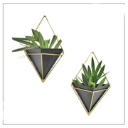 MULTICOLOURED 3D TRIANGULAR WALL PLANTER