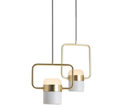 STYLISH WHITE AND GOLD DESIGNER HANGING LIGHT
