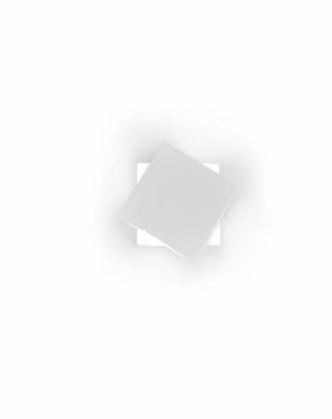 DIAMOND SHAPED LUMINISCENT WHITE METAL WALL LAMP