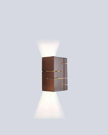 MODISH & CHIC METAL BROWN WALL LAMP
