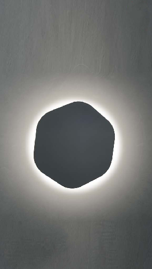 METAL ACRYLIC LUNA GLOW WALL LAMP