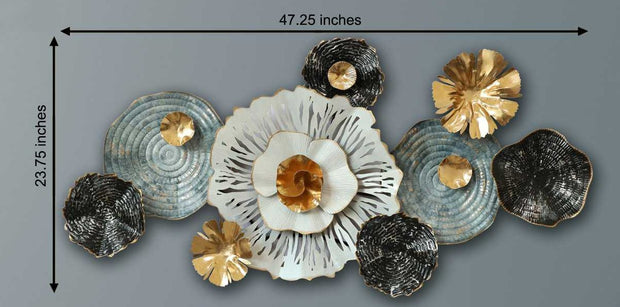FLORID MULTI-COLORED METAL WALL DÉCOR