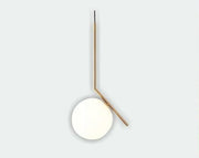 GLOBULAR MILKY WHITE HANGING LIGHT