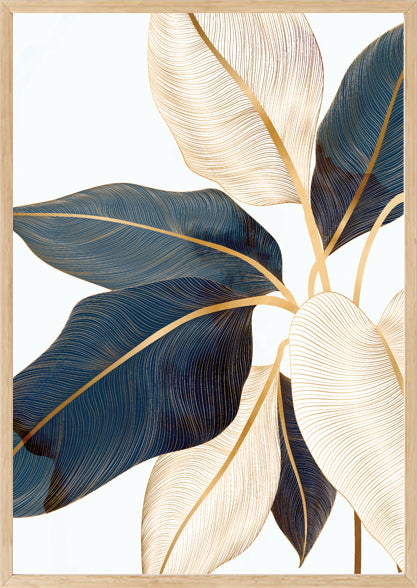 CROTONIFOLIA SLEEKY BOTANICAL ART FRAME WITH GLASS- SINGLE