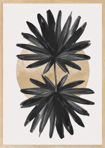 MIRAGE SUMPTUOUS LEAF ART FRAMES WITH GLASS- SET OF 2