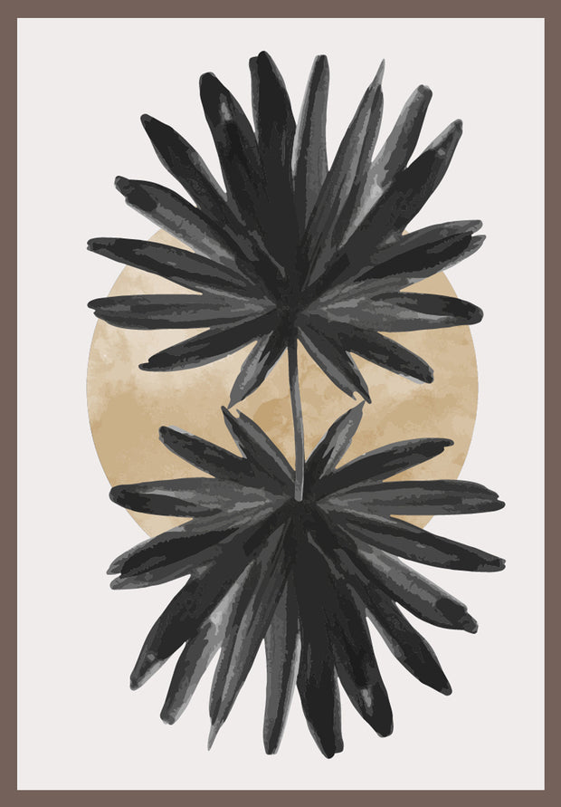 MIRAGE SUMPTUOUS LEAF ART FRAMES WITH GLASS- SET OF 2