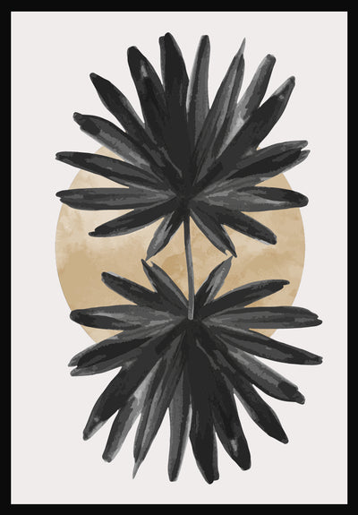 MIRAGE SUMPTUOUS LEAF ART FRAMES WITH GLASS- SET OF 2