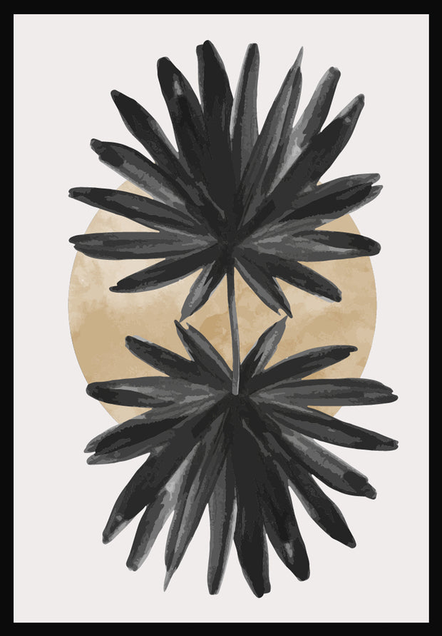 MIRAGE SUMPTUOUS LEAF ART FRAMES WITH GLASS- SET OF 2
