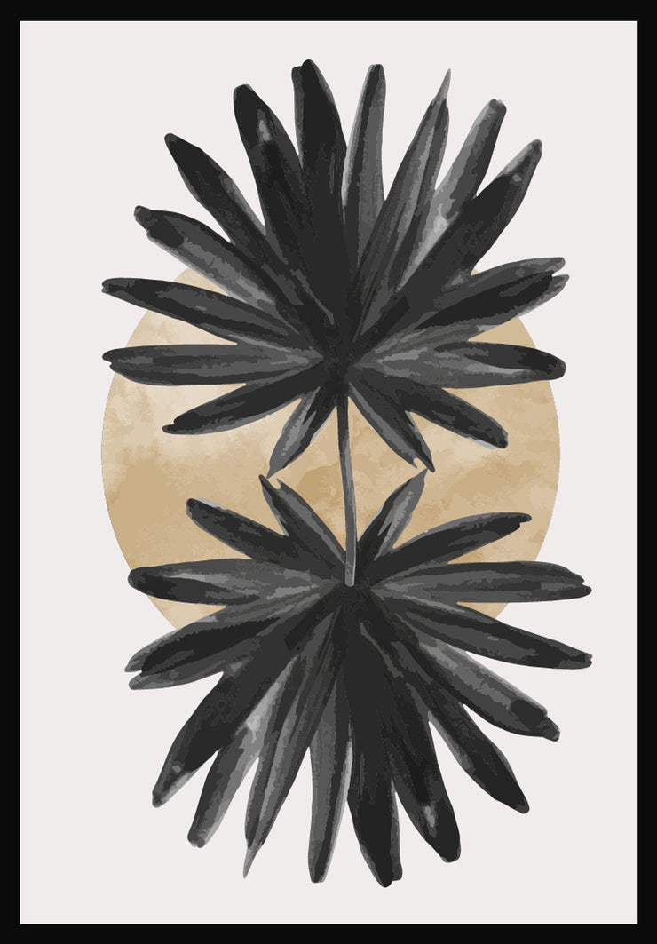 MIRAGE SUMPTUOUS LEAF ART FRAMES WITH GLASS- SET OF 2