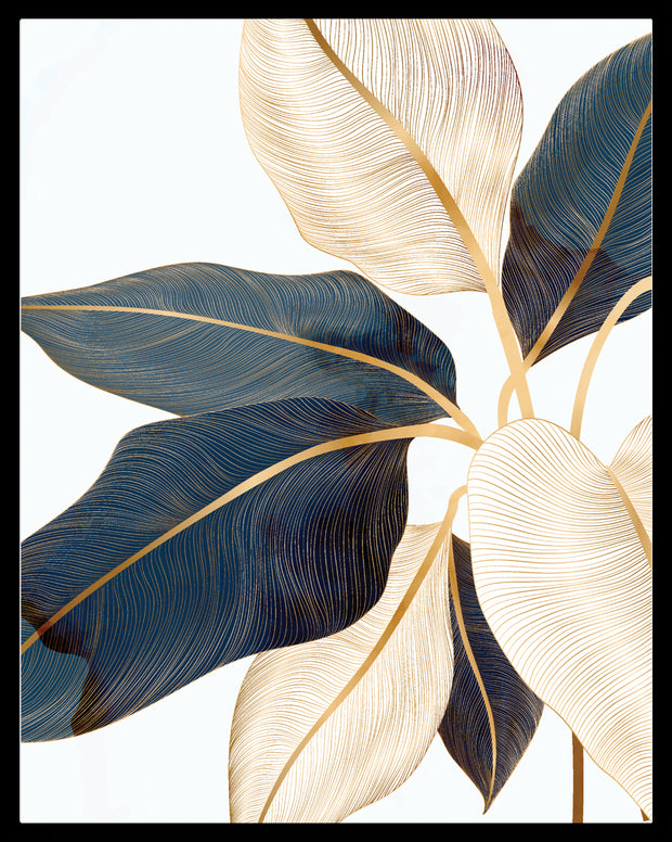 CROTONIFOLIA SLEEKY BOTANICAL ART FRAME WITH GLASS- SINGLE