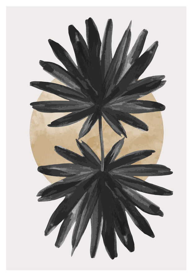 MIRAGE SUMPTUOUS LEAF ART FRAMES WITH GLASS- SET OF 2