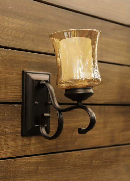 ROYAL OBSOLETE RUSTIC BLACK WALL LAMP