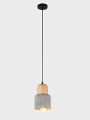 LISSOME CONCRETE WOOD HANGING LIGHT