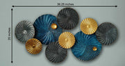 MULTICOLORED SOBERLY FINISHED FLORIATED WALL DECOR