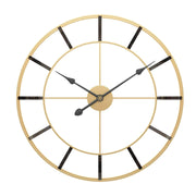 ANTIQUE GOLDEN DAINTY METAL WALL CLOCK