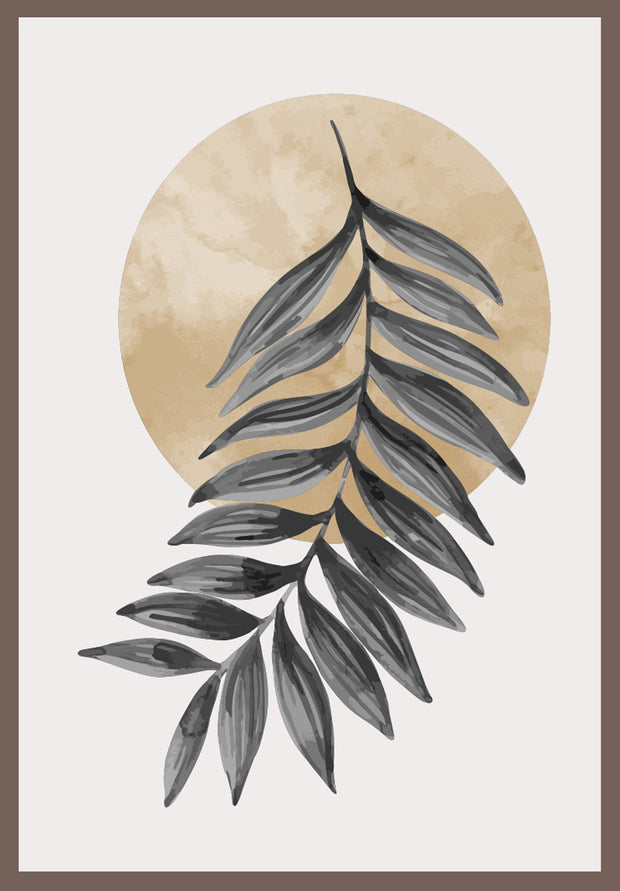 TANGLED FANCY FERN WALL ART FRAME WITH GLASS- SINGLE