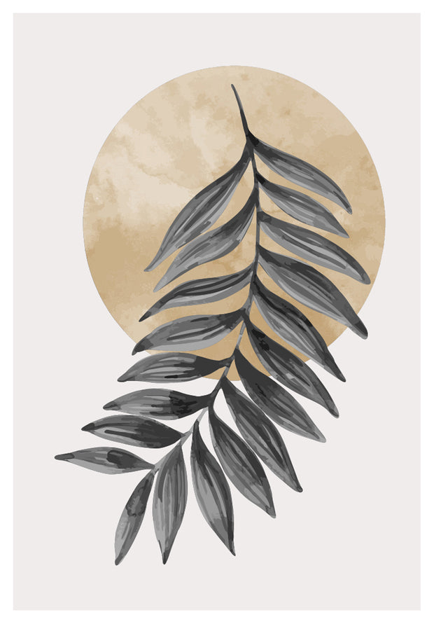 TANGLED FANCY FERN WALL ART FRAME WITH GLASS- SINGLE