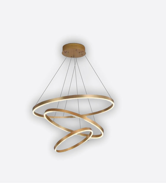 GOLDEN CLUSTER FLORET MATTE CHANDELIER