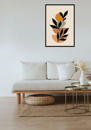 PANES ABSTRACT PICTURE FRAME WITH GLASS-SINGLE