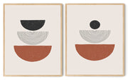 COLLECTIVE ABSTRACT DISC OF FRAMES WITH GLASS-SET OF 2