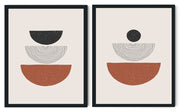 COLLECTIVE ABSTRACT DISC OF FRAMES WITH GLASS-SET OF 2