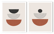 COLLECTIVE ABSTRACT DISC OF FRAMES WITH GLASS-SET OF 2