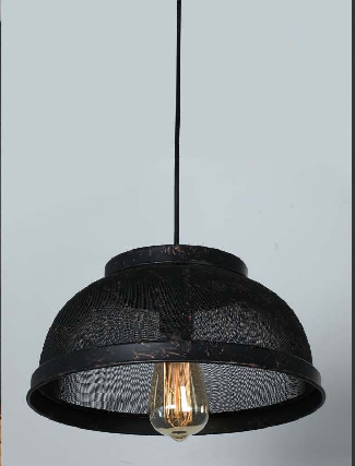 BLACK SHEER HANGING LIGHT