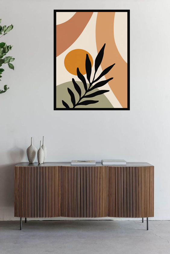 BEQUEATH ABSTRACT PICTURE FRAME WITH GLASS-SINGLE
