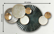 SEDATE MULTI COLORED METAL WALL DECOR