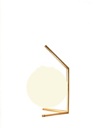 SPHEROIDAL WHITE TABLE LAMP WITH ANTIQUE BRASS FINISH