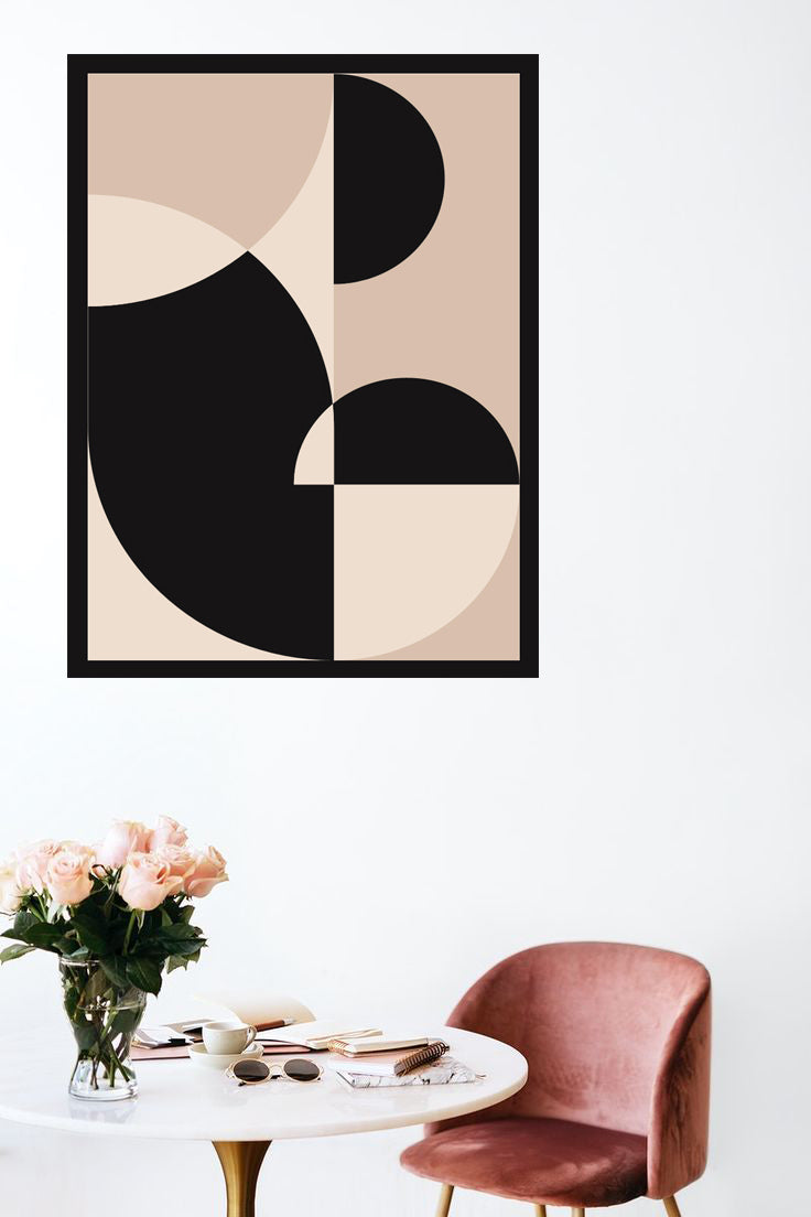 SOULFUL GEOMETRIC PATTERNS FRAME WITH GLASS-SINGLE