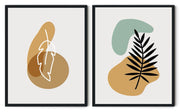 ADUMBRAL ABSTRACT PICTURE FRAMES WITH GLASS- SET OF 2