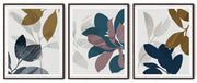 UNIQUE ABSTRACT PICTURE MODERN GRAPHICS FRAMES WITH GLASS- SET OF 3 (1) BY ALEXANDER A. PARKS