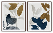UNIQUE ABSTRACT PICTURE MODERN GRAPHICS FRAMES WITH GLASS -SET OF 2 (1) By Alexander A. Parks