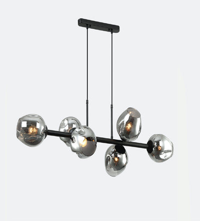 GOODLUCK CHARM HEAVENLY BUBBLED ANTIQUE BLACK CHANDELIER