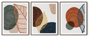 UNIQUE LEAVES BOTANICAL PICTURE FRAMES WITH GLASS- SET OF 3 (1) By Nicolay Albrecht