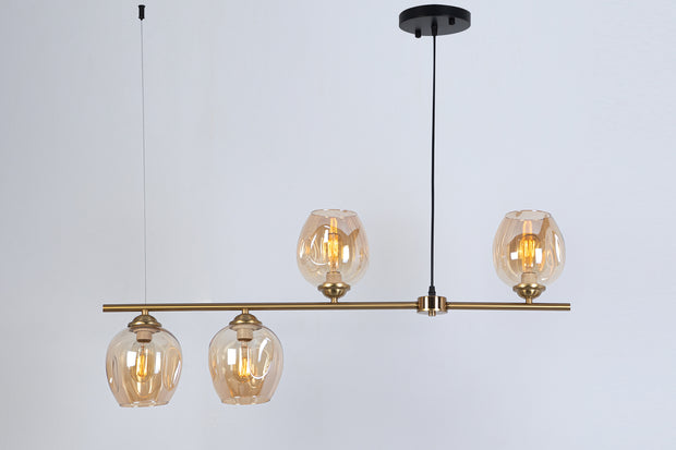 GOLDEN GLASS ANTIQUE MASTER PIECE CHANDELIER