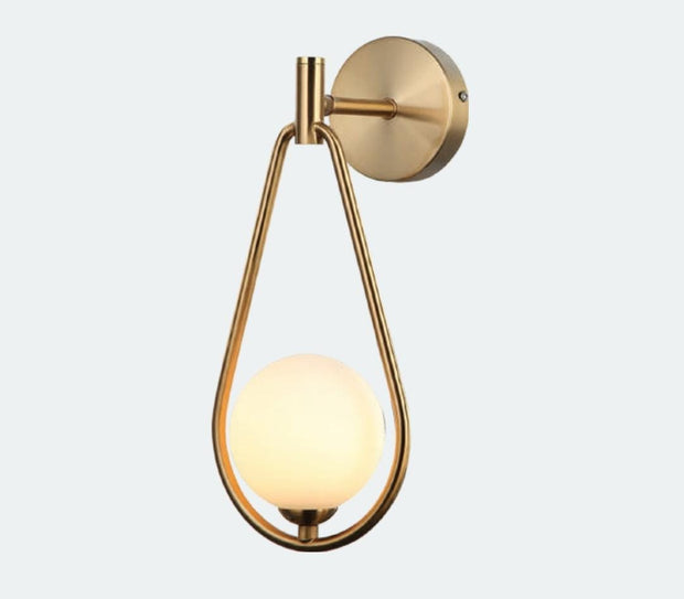 ELEGANTE METALLIC PENDANT WITH STANDING GLOBE WALL LIGHT