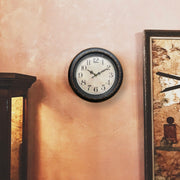BEAUTIFUL FIBER BLACK WALL CLOCK