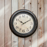 BEAUTIFUL FIBER BLACK WALL CLOCK
