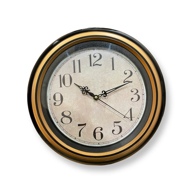 12 INCH CLASSIC FIBER MULTI COLOURED WALL CLOCK