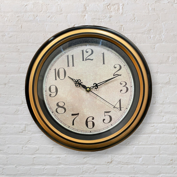 12 INCH CLASSIC FIBER MULTI COLOURED WALL CLOCK