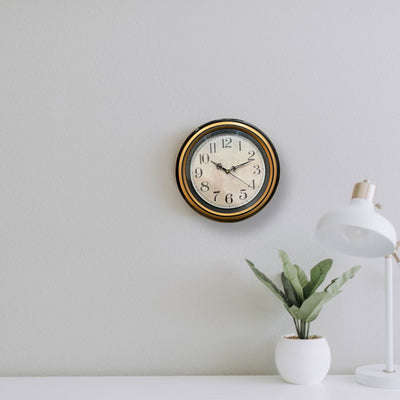 12 INCH CLASSIC FIBER MULTI COLOURED WALL CLOCK