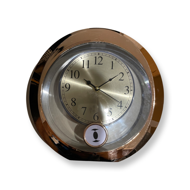 10 INCH ANTIQUE FIBER DECORATIVE FIBROUS WALL CLOCK