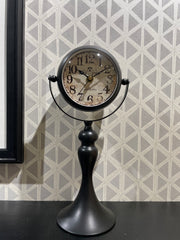 Splendid black two-in-one antique table clock