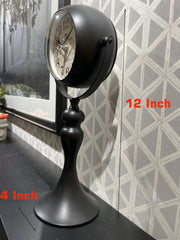 Splendid black two-in-one antique table clock