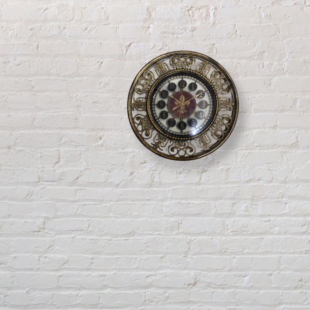 RETRO DECORATIVE 19 INCH ANTIQUE WALL CLOCK