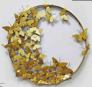 GOLDEN BUTTERFLIES AESTHETIC ANNULAR WALL DECOR