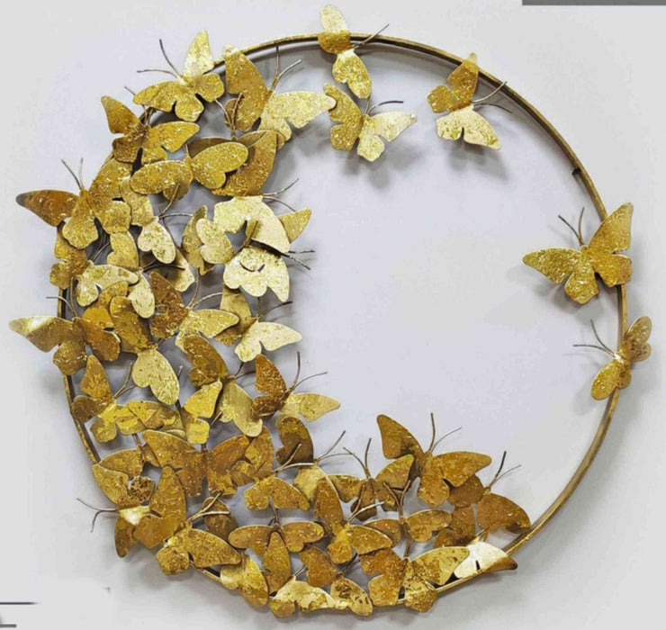 GOLDEN BUTTERFLIES AESTHETIC ANNULAR WALL DECOR